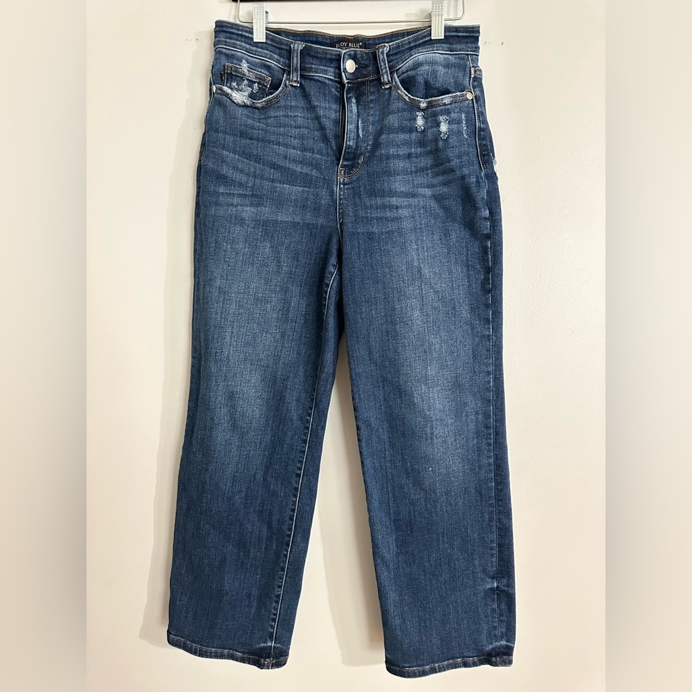 Judy Blue Wide Leg Blue Jeans
